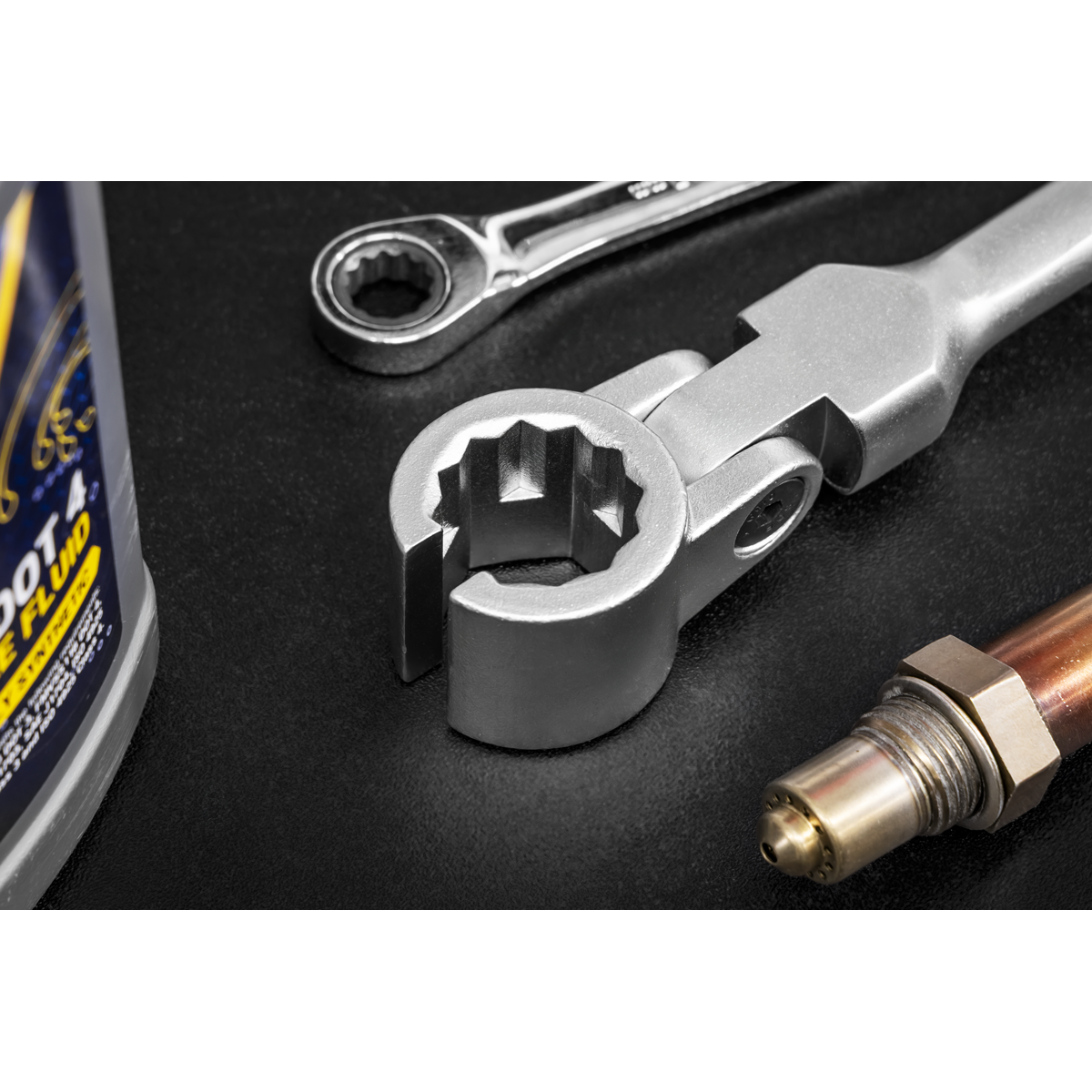 Oxygen Sensor Wrench with 22mm Hex & 24mm 12-Point Head SX0223