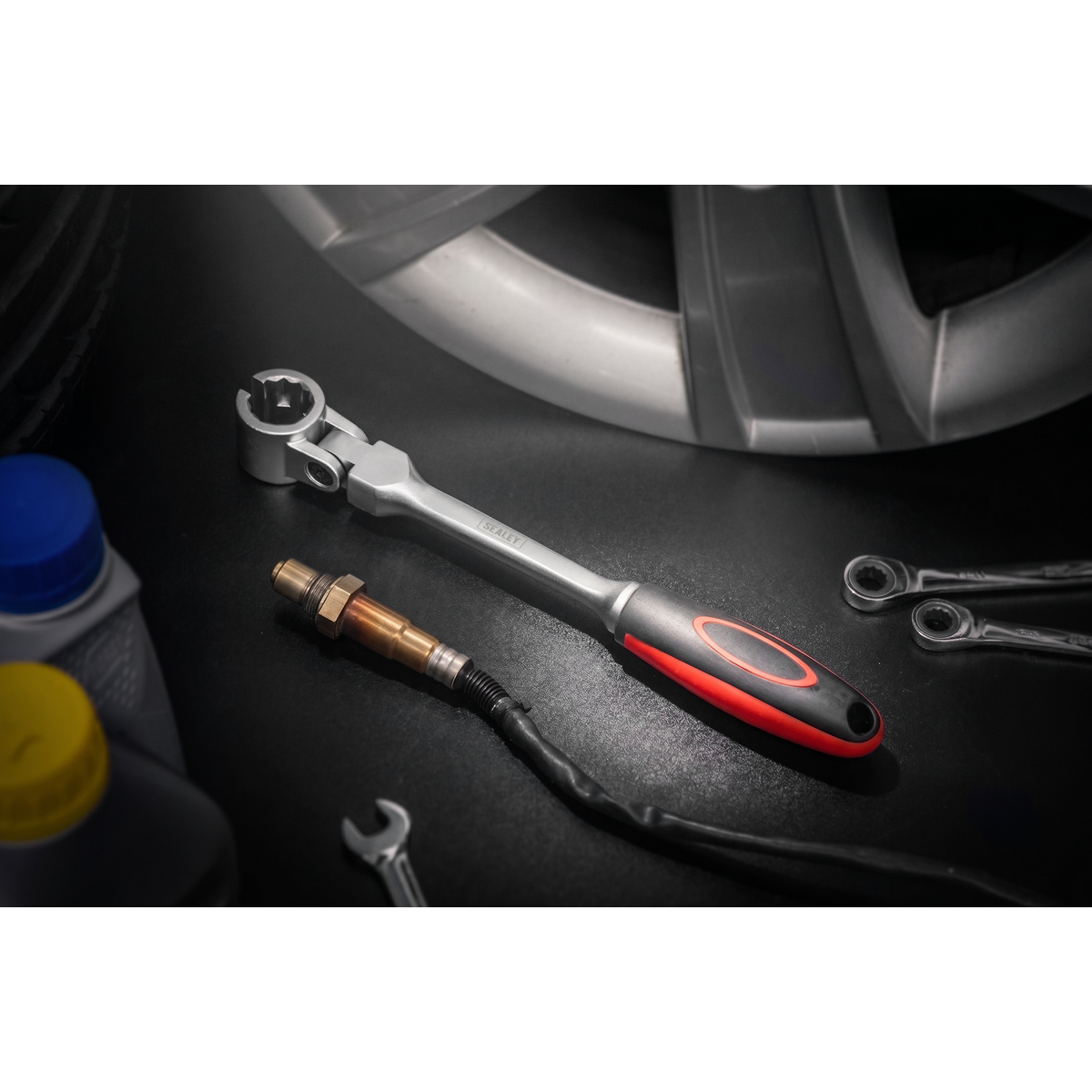 Oxygen Sensor Wrench with 22mm Hex & 24mm 12-Point Head SX0223
