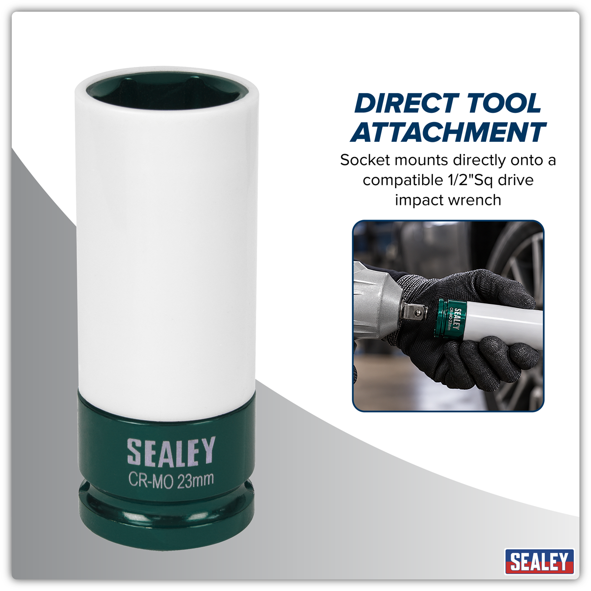 Alloy Wheel Impact Socket 1/2"Sq Drive 23mm SX03023