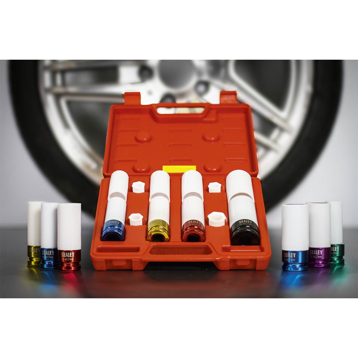 Alloy Wheel Impact Socket Set 1/2"Sq Drive 4pc SX030
