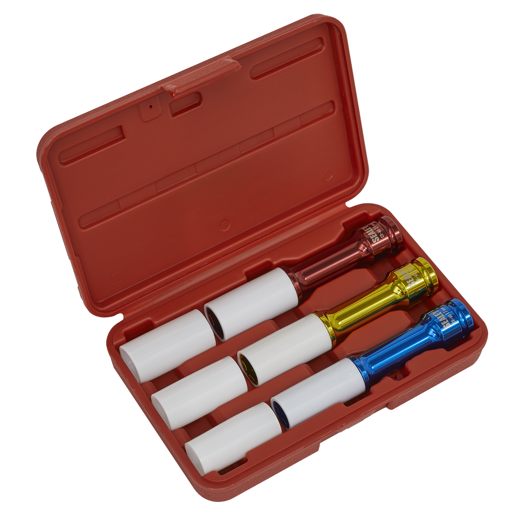 Alloy Wheel Impact Socket Set 1/2"Sq Drive 3pc SX031D