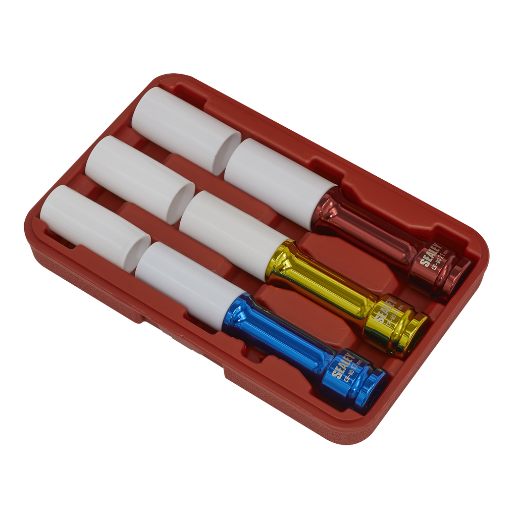 Alloy Wheel Impact Socket Set 1/2"Sq Drive 3pc SX031D