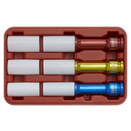 Alloy Wheel Impact Socket Set 1/2"Sq Drive 3pc SX031D