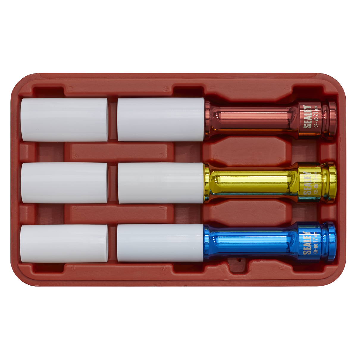 Alloy Wheel Impact Socket Set 1/2"Sq Drive 3pc SX031D