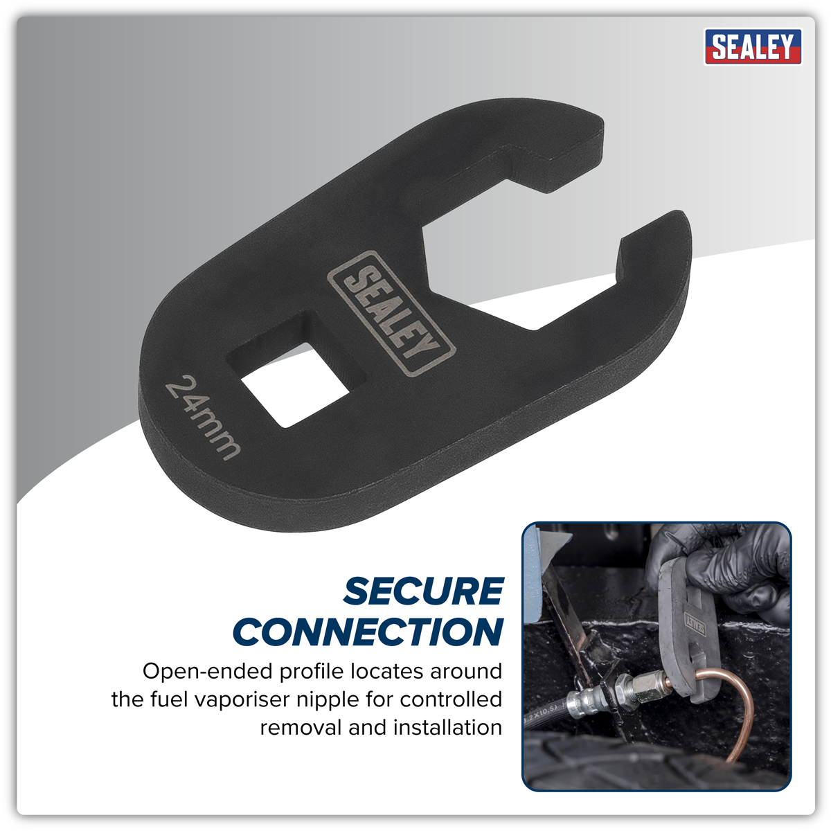 Limited Access Crow's Foot Spanner 1/2"Sq Drive 24mm SX0327