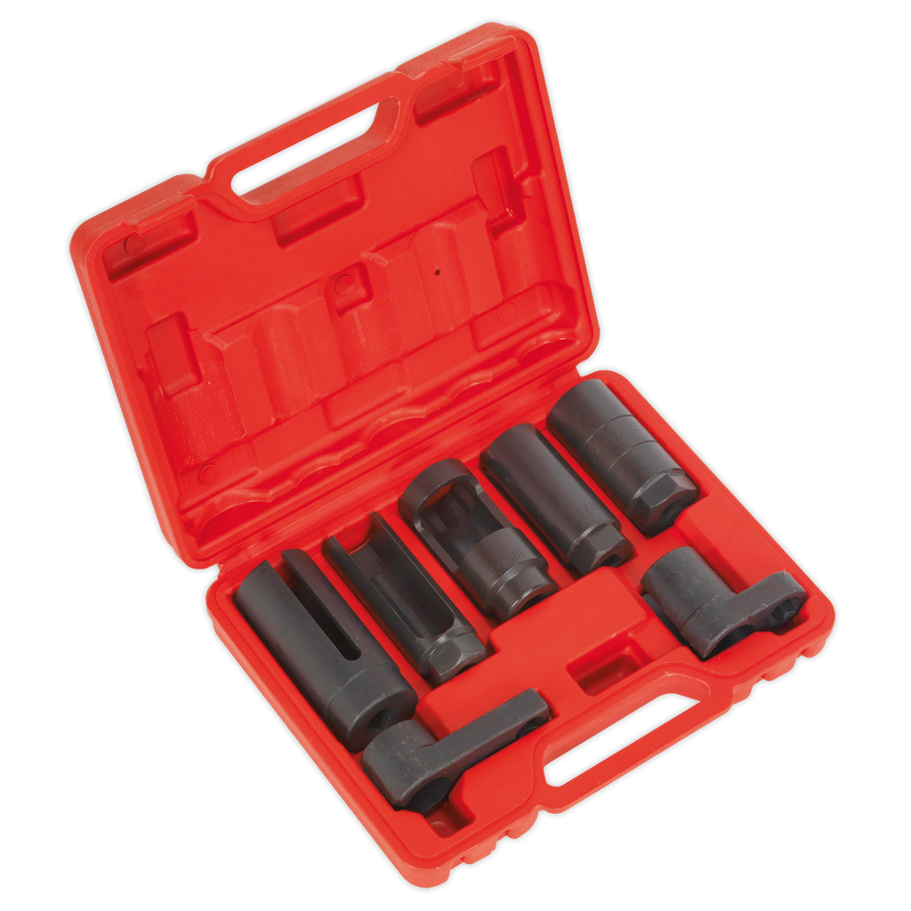 Oxygen Sensor Socket Set 3/8" & 1/2"Sq Drive 7pc SX032