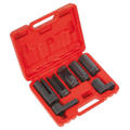 Oxygen Sensor Socket Set 3/8" & 1/2"Sq Drive 7pc SX032