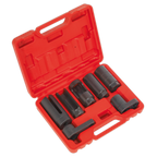 Oxygen Sensor Socket Set 3/8" & 1/2"Sq Drive 7pc SX032