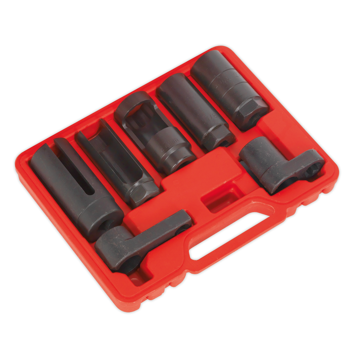 Oxygen Sensor Socket Set 3/8" & 1/2"Sq Drive 7pc SX032
