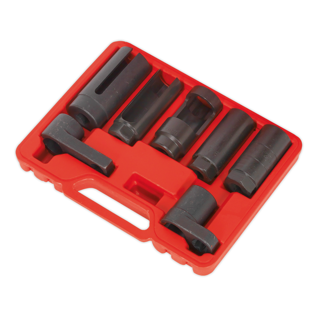 Oxygen Sensor Socket Set 3/8" & 1/2"Sq Drive 7pc SX032