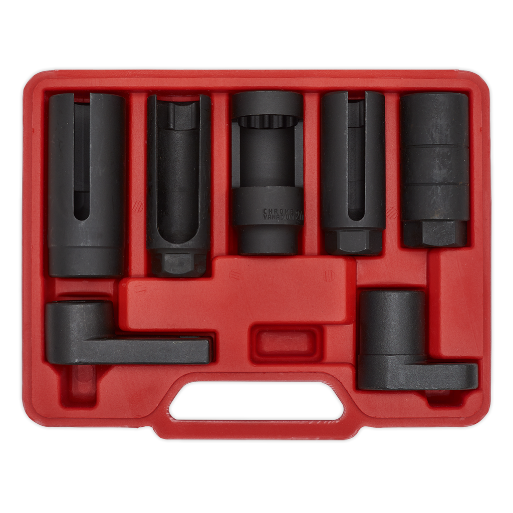 Oxygen Sensor Socket Set 3/8" & 1/2"Sq Drive 7pc SX032