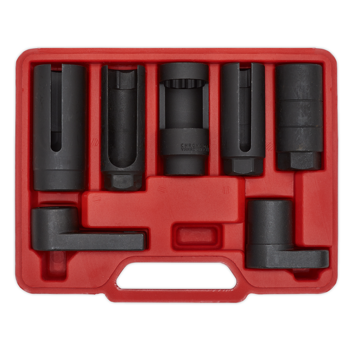 Oxygen Sensor Socket Set 3/8" & 1/2"Sq Drive 7pc SX032