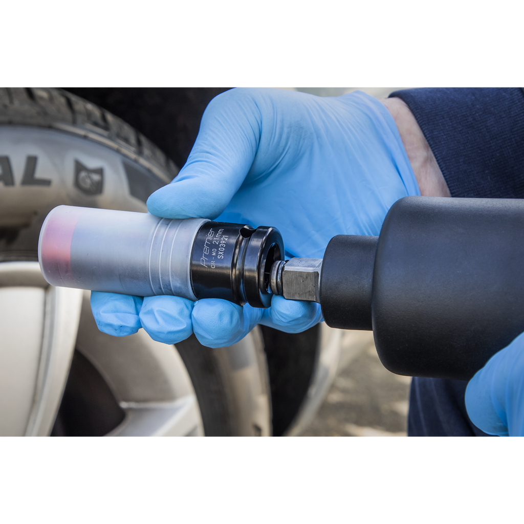 Alloy Wheel Ultra-Power Impact Socket 1/2"Sq Drive 21mm SX03921