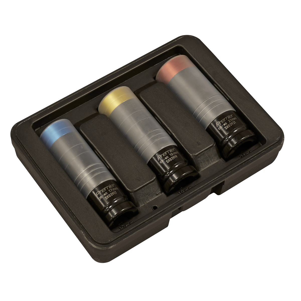 Alloy Wheel Ultra-Power Impact Socket Set 1/2"Sq Drive 3pc SX039