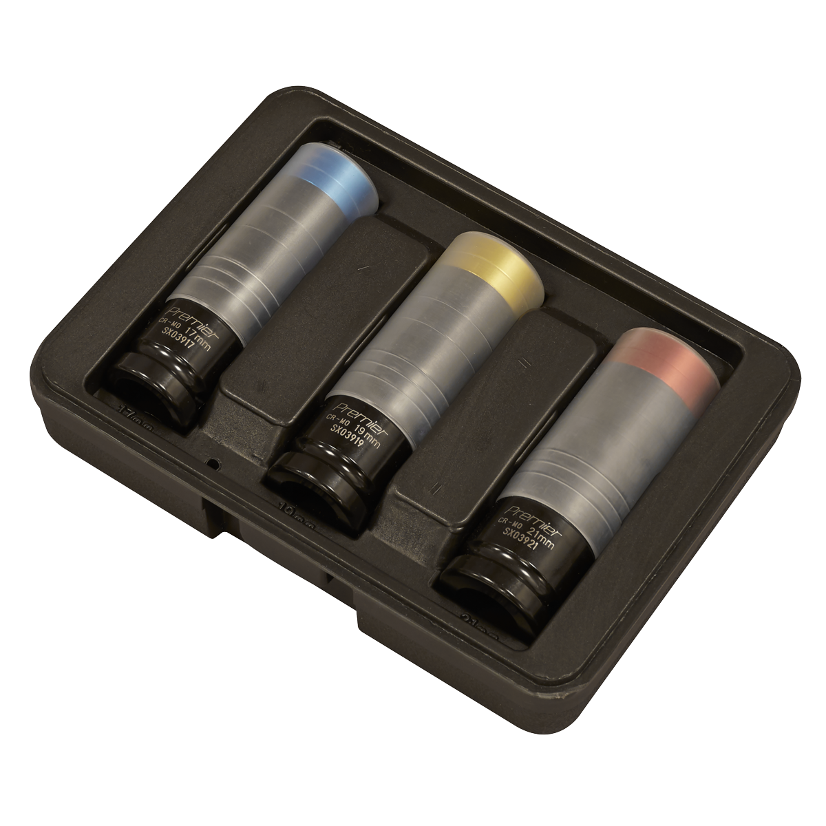 Alloy Wheel Ultra-Power Impact Socket Set 1/2"Sq Drive 3pc SX039