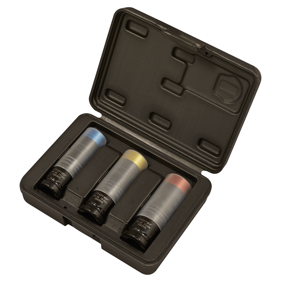 Alloy Wheel Ultra-Power Impact Socket Set 1/2"Sq Drive 3pc SX039