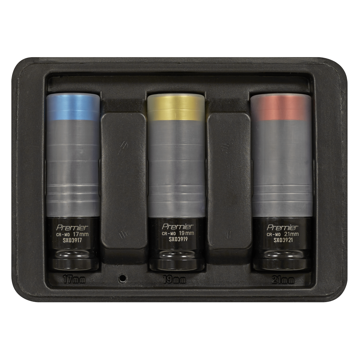 Alloy Wheel Ultra-Power Impact Socket Set 1/2"Sq Drive 3pc SX039