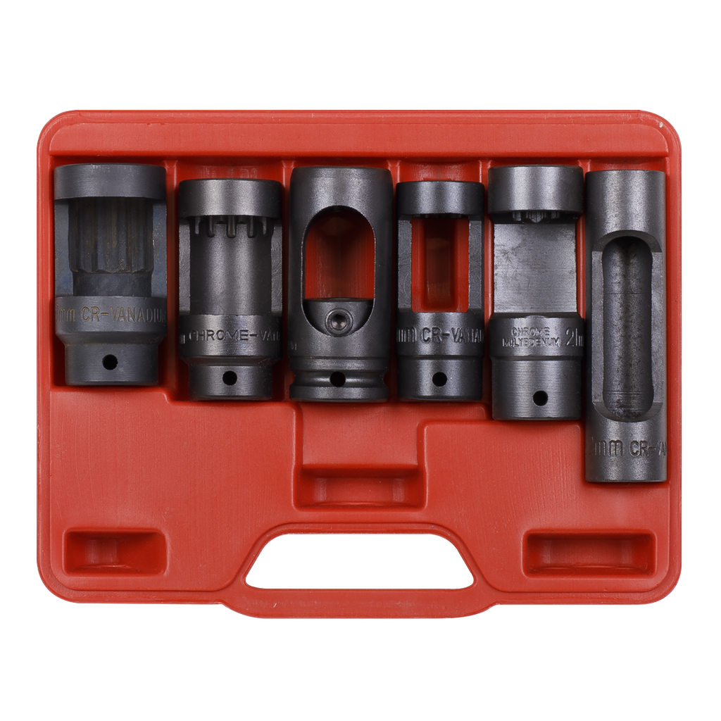 Diesel Injector Window Socket Set 1/2"Sq Drive 6pc SX0401