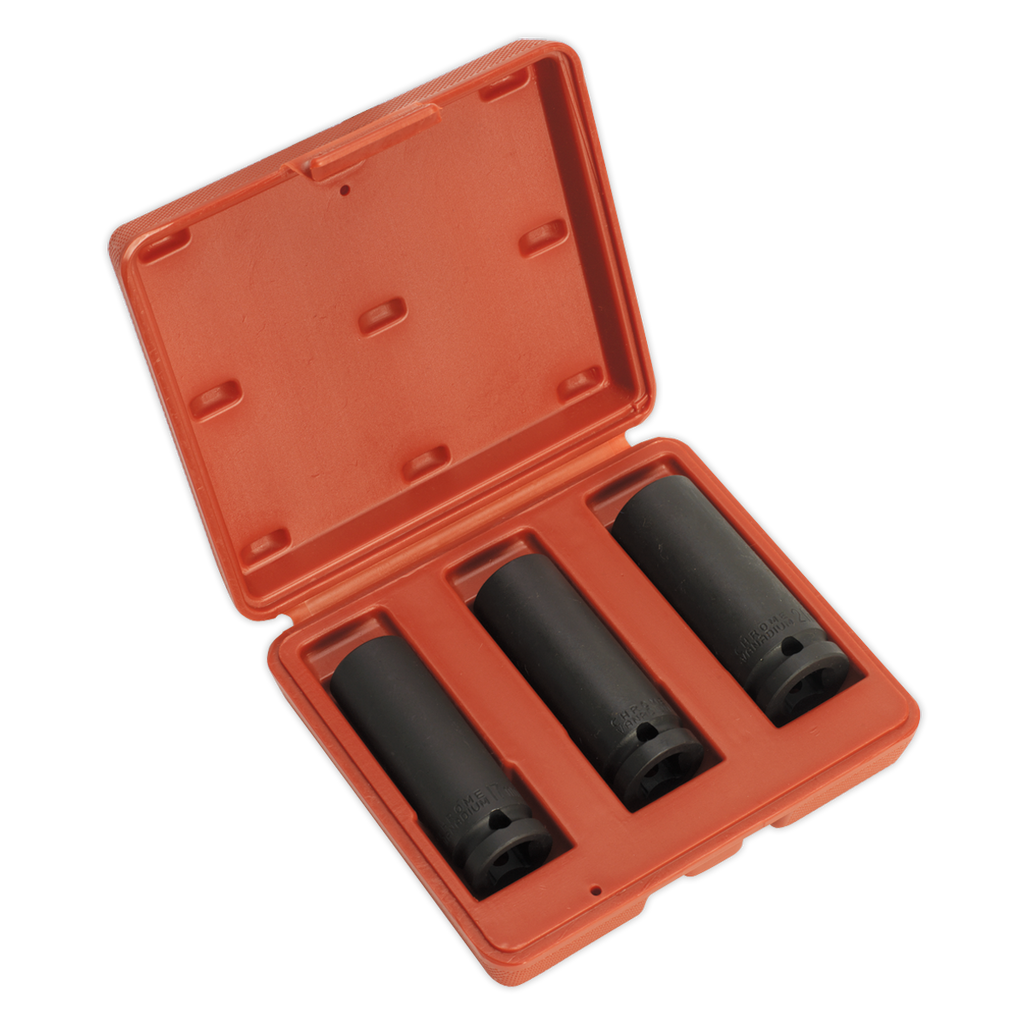 Deep Impact Socket Set 1/2"Sq Drive 3pc SX043