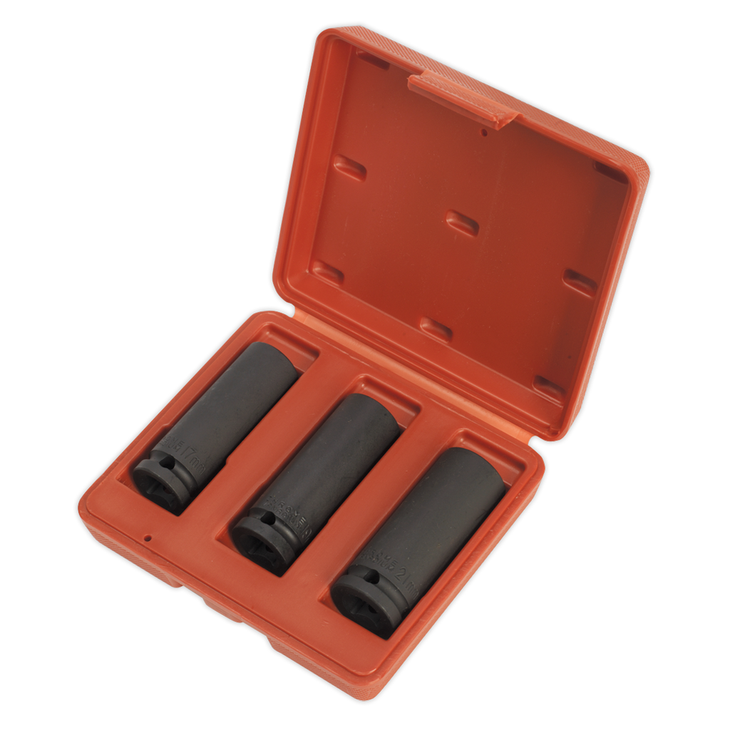 Deep Impact Socket Set 1/2"Sq Drive 3pc SX043