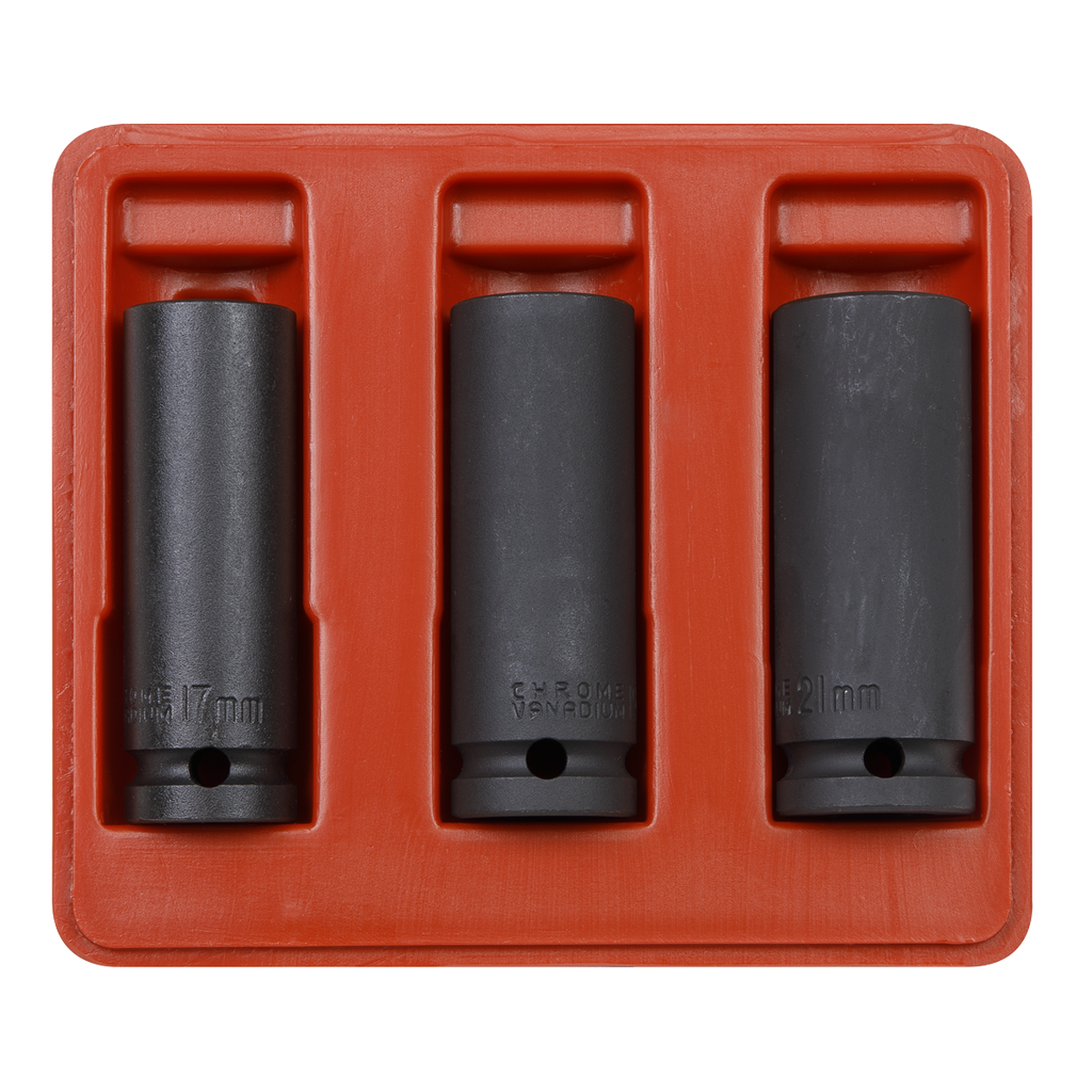 Deep Impact Socket Set 1/2"Sq Drive 3pc SX043