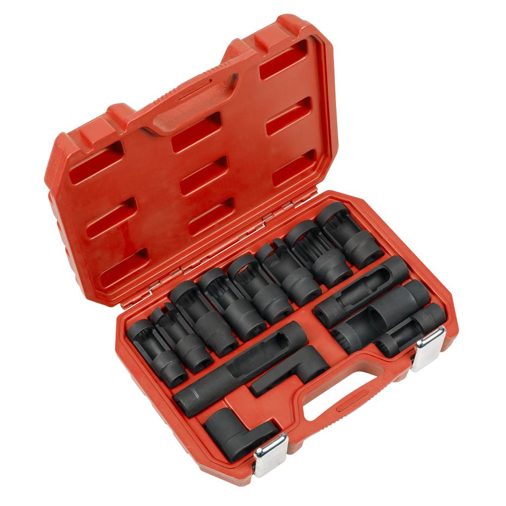 Oxygen & Diesel Injector Window Socket Set 1/2"Sq Drive 14pc SX045
