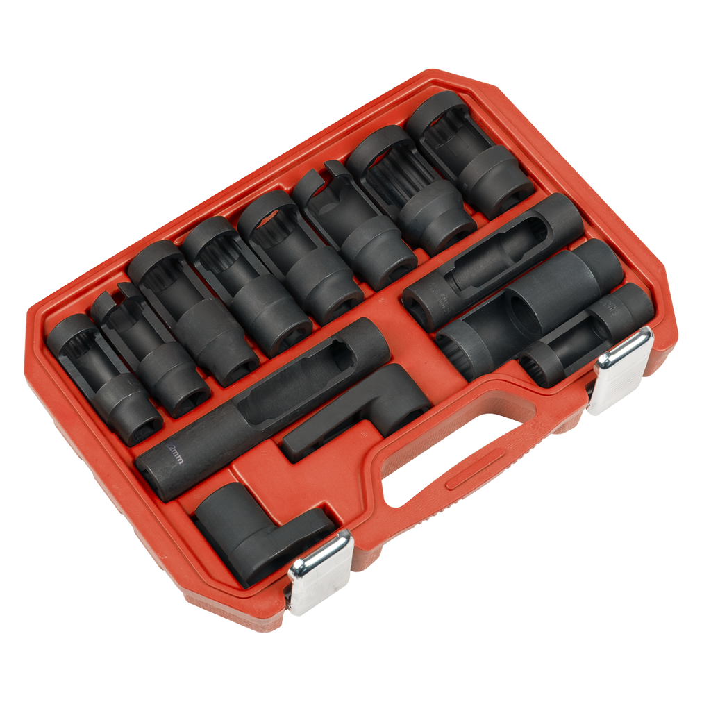 Oxygen & Diesel Injector Window Socket Set 1/2"Sq Drive 14pc SX045
