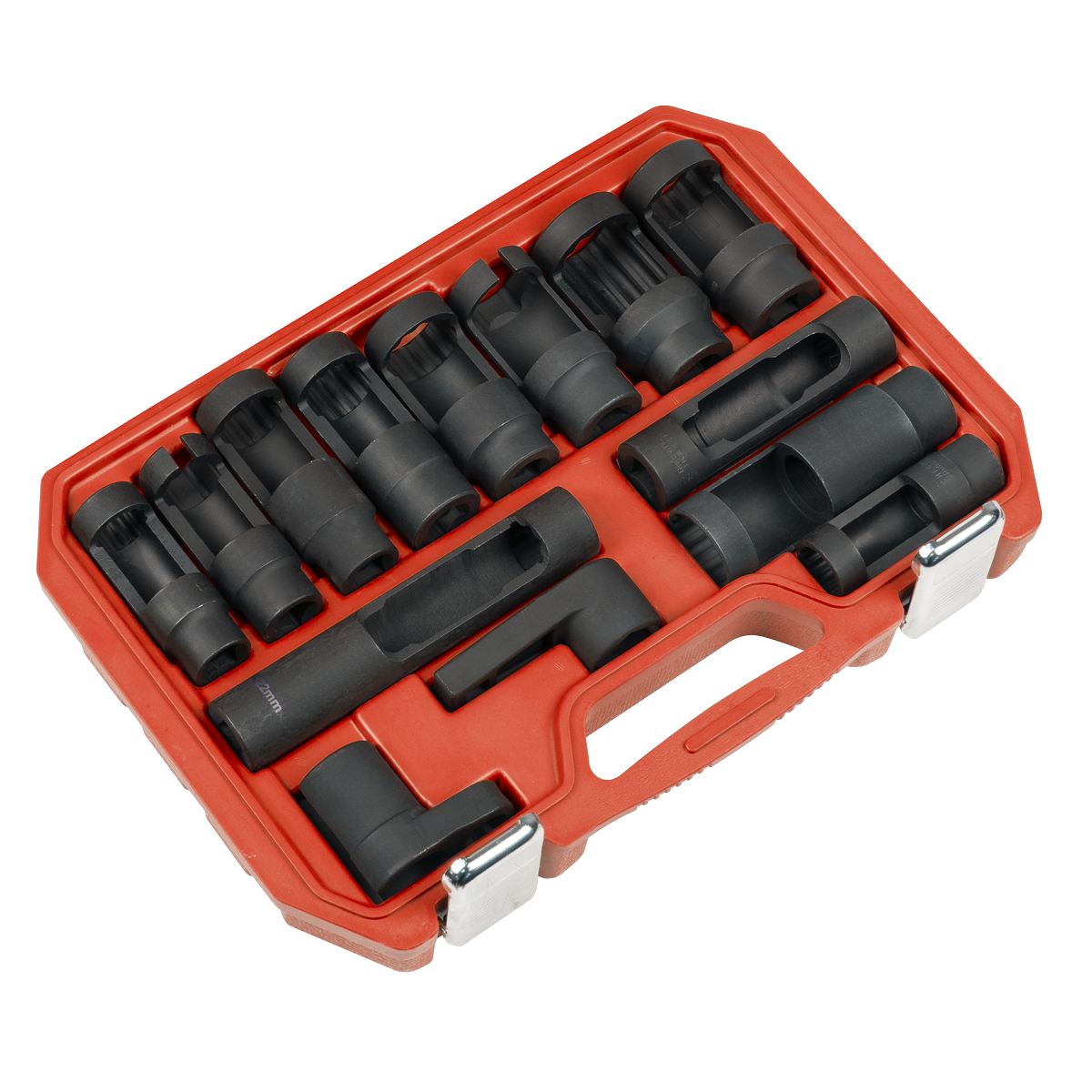 Oxygen & Diesel Injector Window Socket Set 1/2"Sq Drive 14pc SX045