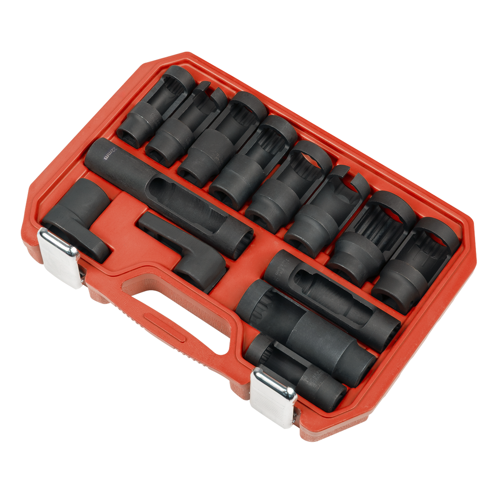 Oxygen & Diesel Injector Window Socket Set 1/2"Sq Drive 14pc SX045