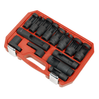 Oxygen & Diesel Injector Window Socket Set 1/2"Sq Drive 14pc SX045