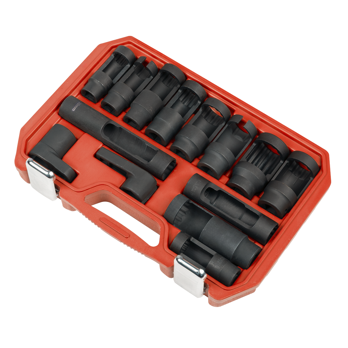 Oxygen & Diesel Injector Window Socket Set 1/2"Sq Drive 14pc SX045