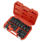 Oxygen & Diesel Injector Window Socket Set 1/2"Sq Drive 14pc SX045