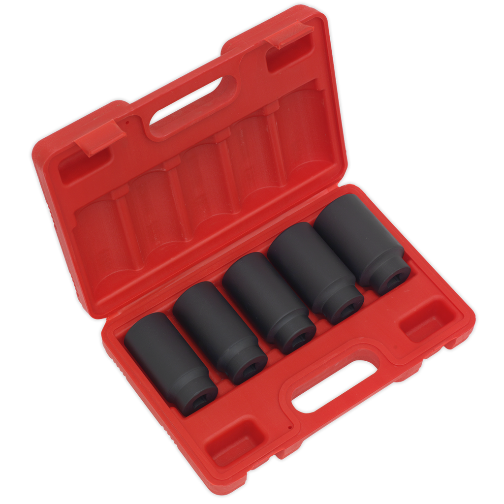 Impact Hub Nut Socket Set 1/2"Sq Drive 5pc SX050
