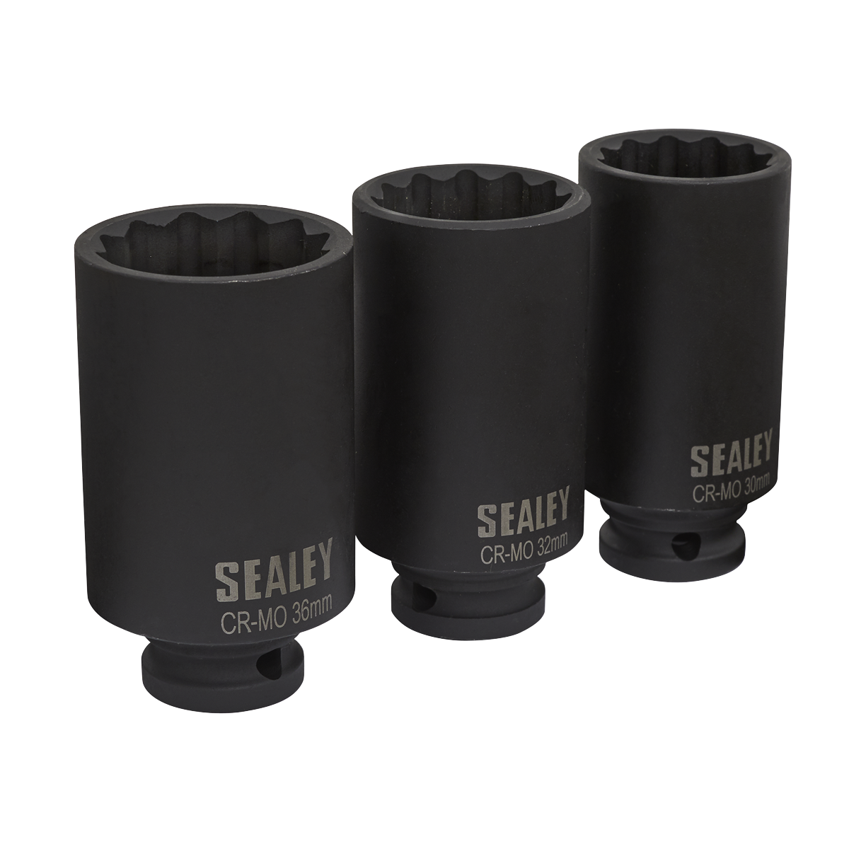 Impact Hub Nut Socket Set 1/2"Sq Drive 12-Point 3pc SX051