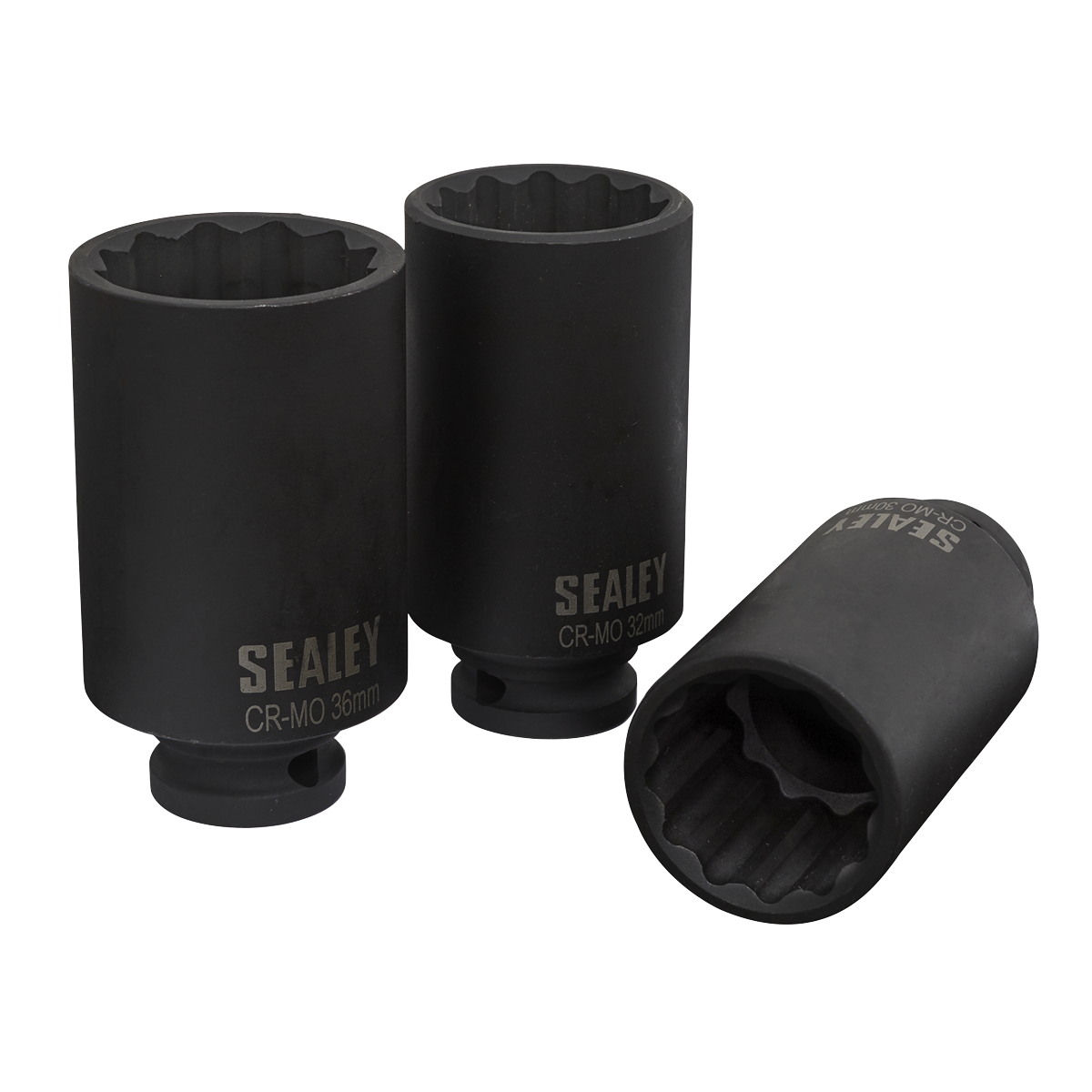 Impact Hub Nut Socket Set 1/2"Sq Drive 12-Point 3pc SX051