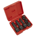 Impact Spline Socket Bit Set 1/2"Sq Drive 6pc SX052