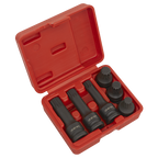 Impact Spline Socket Bit Set 1/2"Sq Drive 6pc SX052