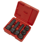 Impact Spline Socket Bit Set 1/2"Sq Drive 6pc SX052