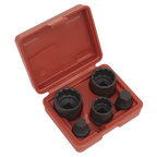 Impact Hub Socket & Socket Bit Set 1/2"Sq Drive 12-Point 5pc SX053