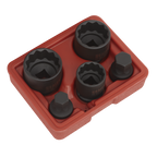 Impact Hub Socket & Socket Bit Set 1/2"Sq Drive 12-Point 5pc SX053