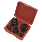 Impact Hub Socket & Socket Bit Set 1/2"Sq Drive 12-Point 5pc SX053