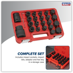 Impact Socket & Bit Set 3/4"Sq & 1"Sq Drive 23pc SX054