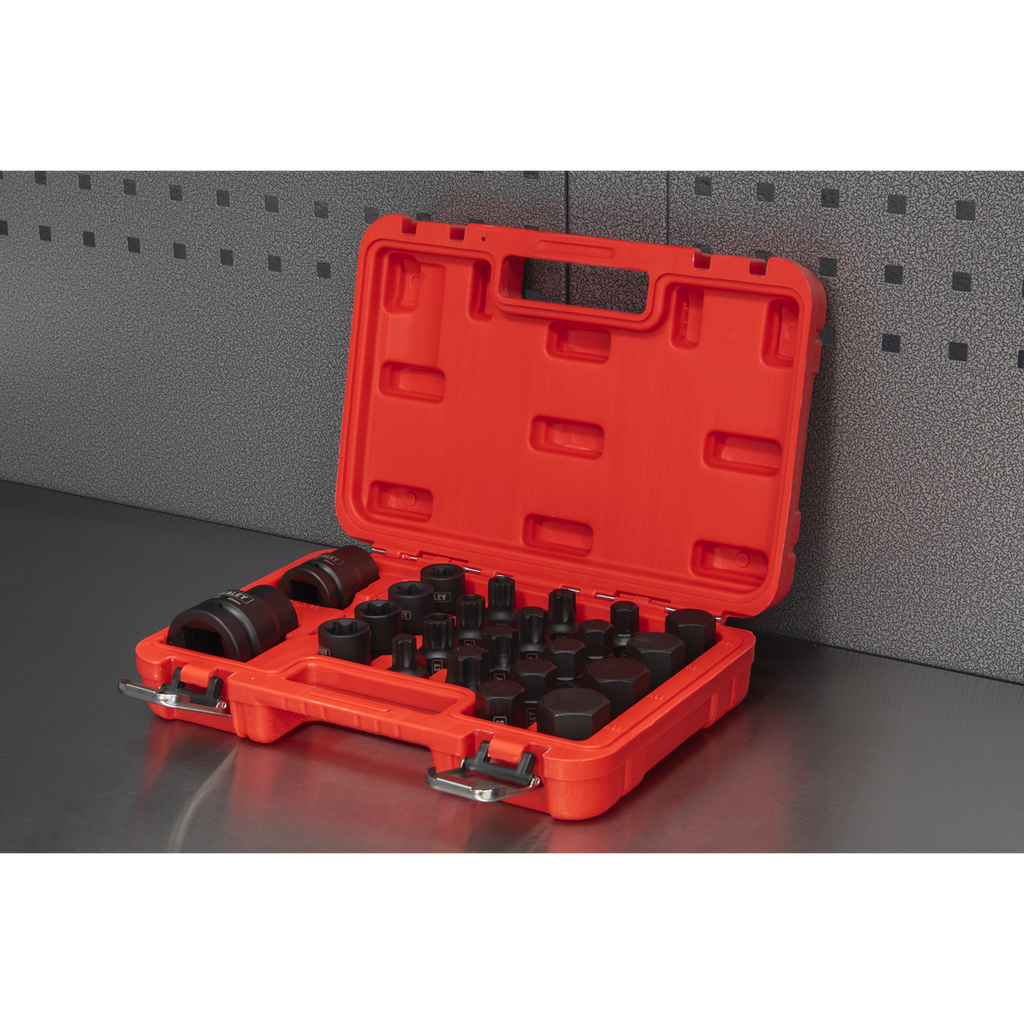 Impact Socket & Bit Set 3/4"Sq & 1"Sq Drive 23pc SX054