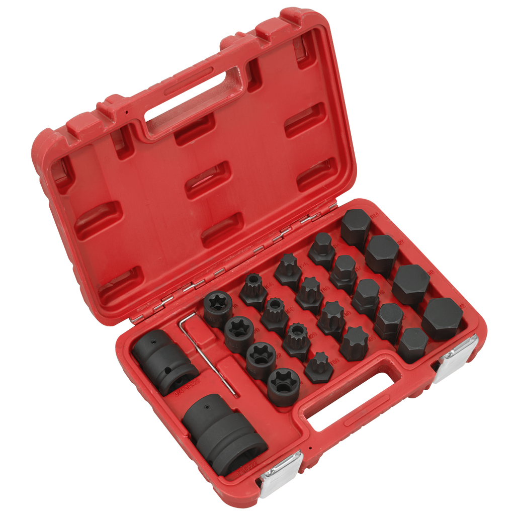 Impact Socket & Bit Set, 3/4"Sq & 1"Sq Drive 23pc SX054