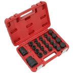 Impact Socket & Bit Set, 3/4"Sq & 1"Sq Drive 23pc SX054
