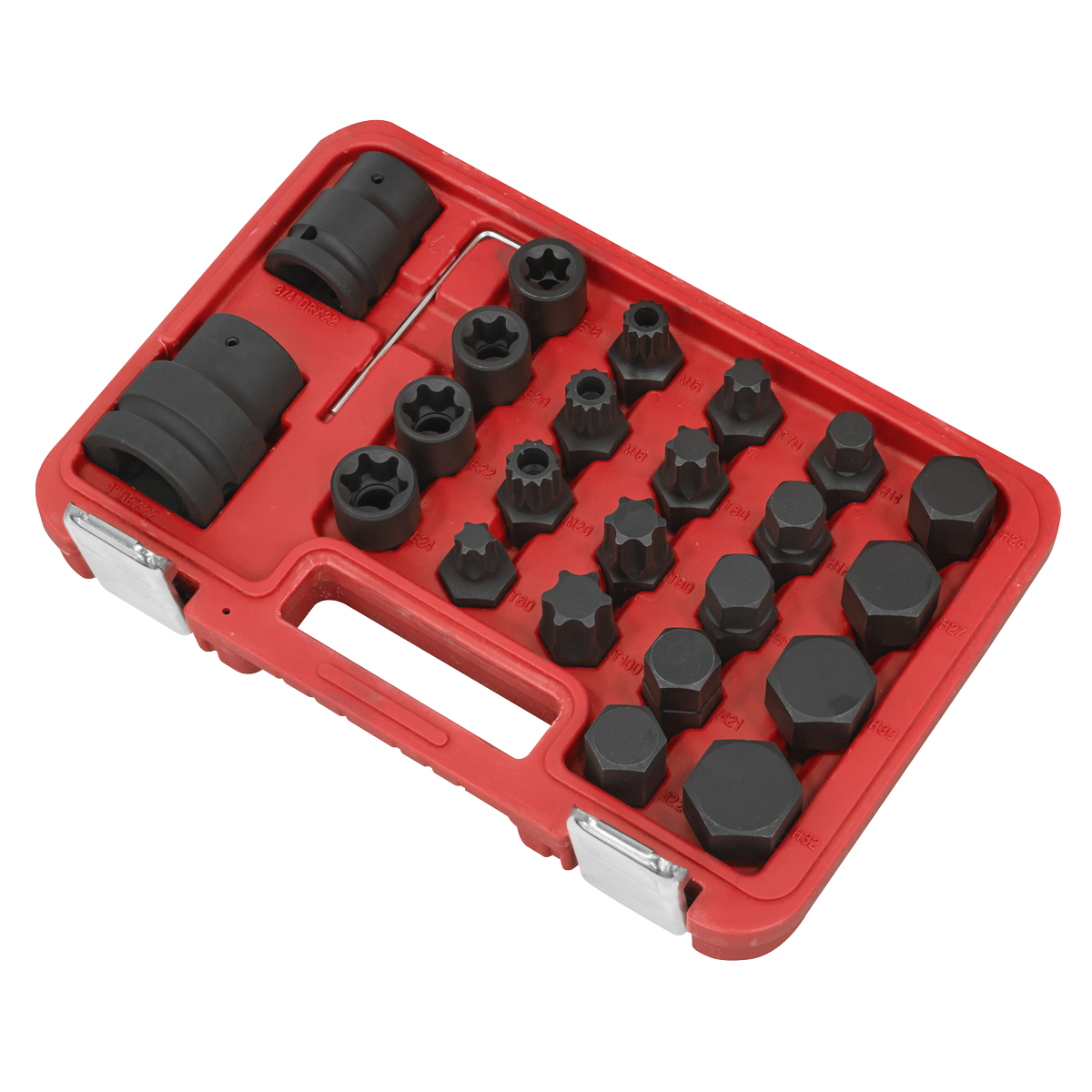 Impact Socket & Bit Set, 3/4"Sq & 1"Sq Drive 23pc SX054