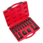 Impact Hex, TRX-Star* & TRX-Star* Female Socket Bit Set 3/4" & 1"Sq Drive 16pc SX098
