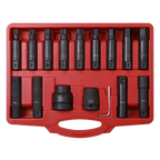 Impact Hex, TRX-Star* & TRX-Star* Female Socket Bit Set 3/4" & 1"Sq Drive 16pc SX098
