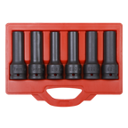 Impact & TRX-Star* Female Deep Socket Set 3/4"Sq Drive 12-Point 6pc SX099