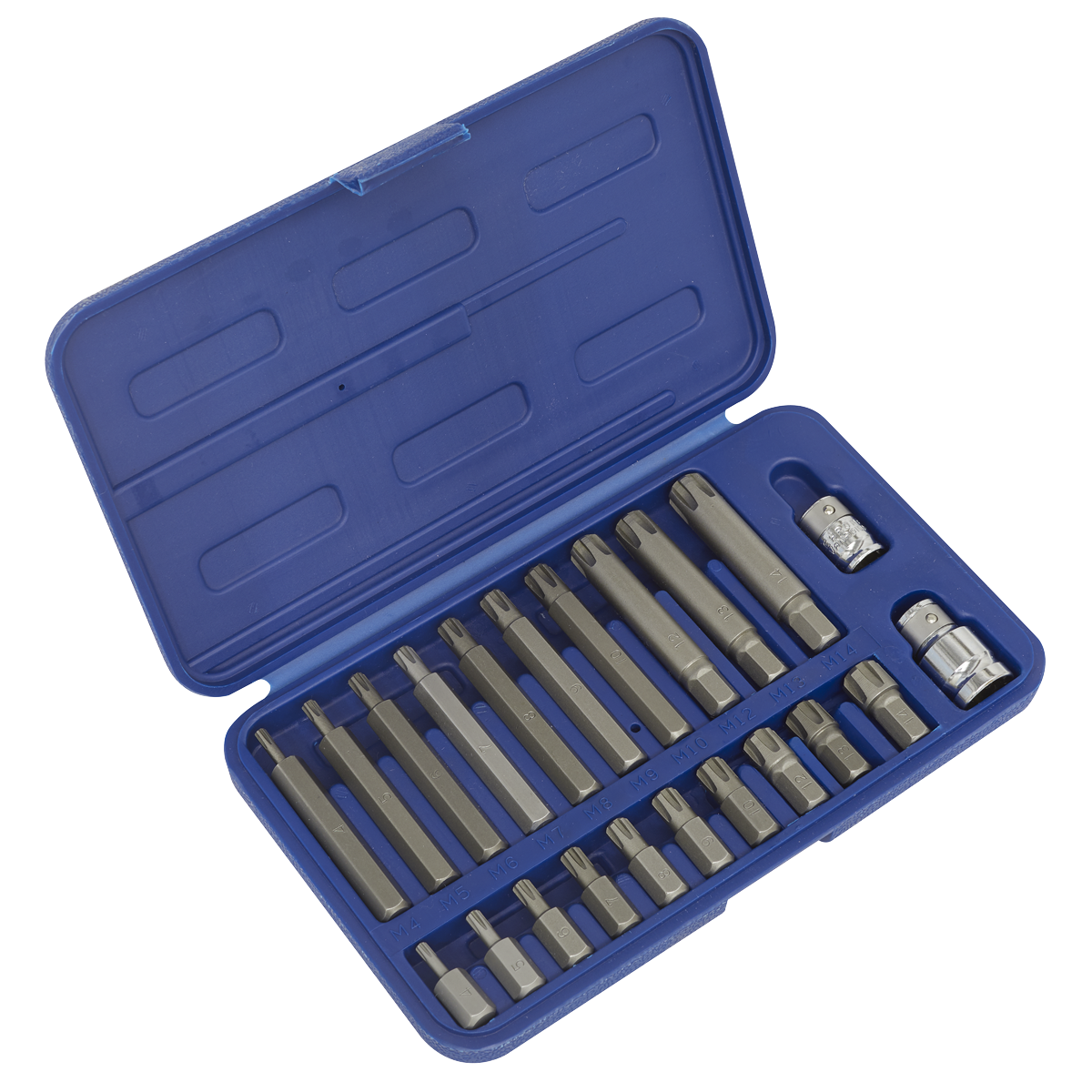 Ribe Bit Set 3/8" & 1/2"Sq Drive 22pc SX105